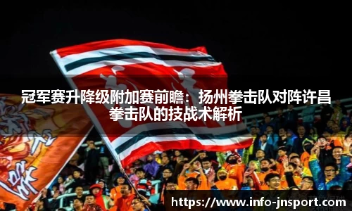 冠军赛升降级附加赛前瞻：扬州拳击队对阵许昌拳击队的技战术解析